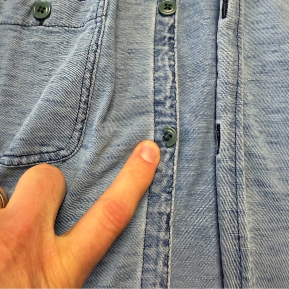 Faherty Light Blue Casual Button Down Shirt - Picture 5 of 10